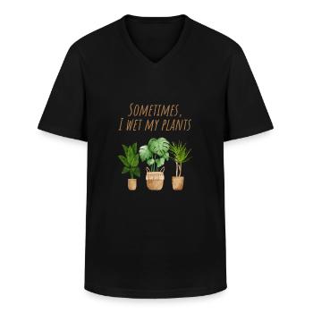 Planter - T-shirt col V Homme - noir - Devant - AI Model Male 178 dark (178cm)