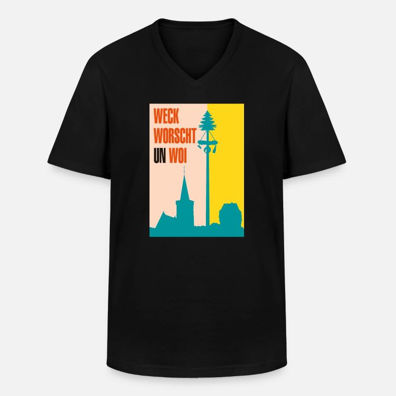 Die 3-faltigkeit der Kerb - Männer-T-Shirt mit V-Ausschnitt - Schwarz