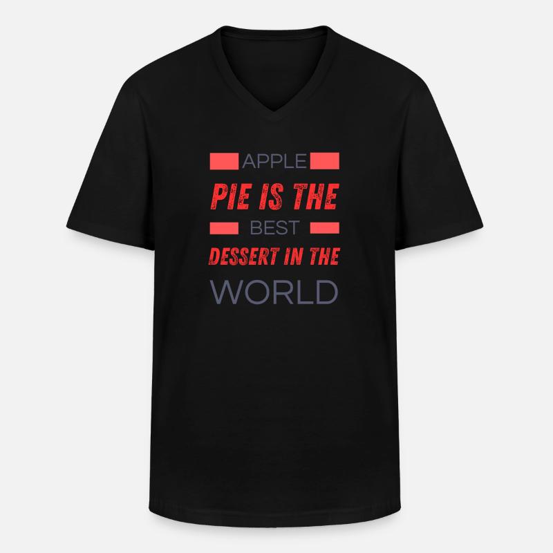 Der beste Kuchen - Männer-T-Shirt mit V-Ausschnitt - Schwarz