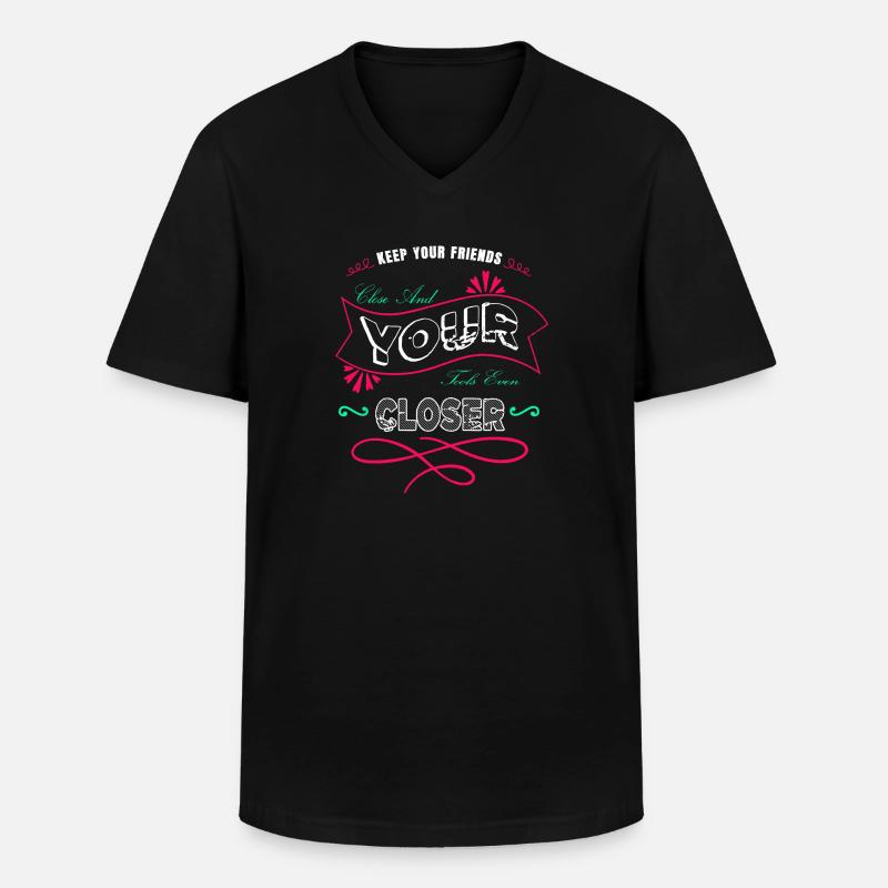 birthday statement present mechanic - Männer-T-Shirt mit V-Ausschnitt - Schwarz