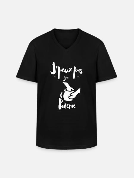 I Can't I Have Pottery - Men's V-Neck T-Shirt - black