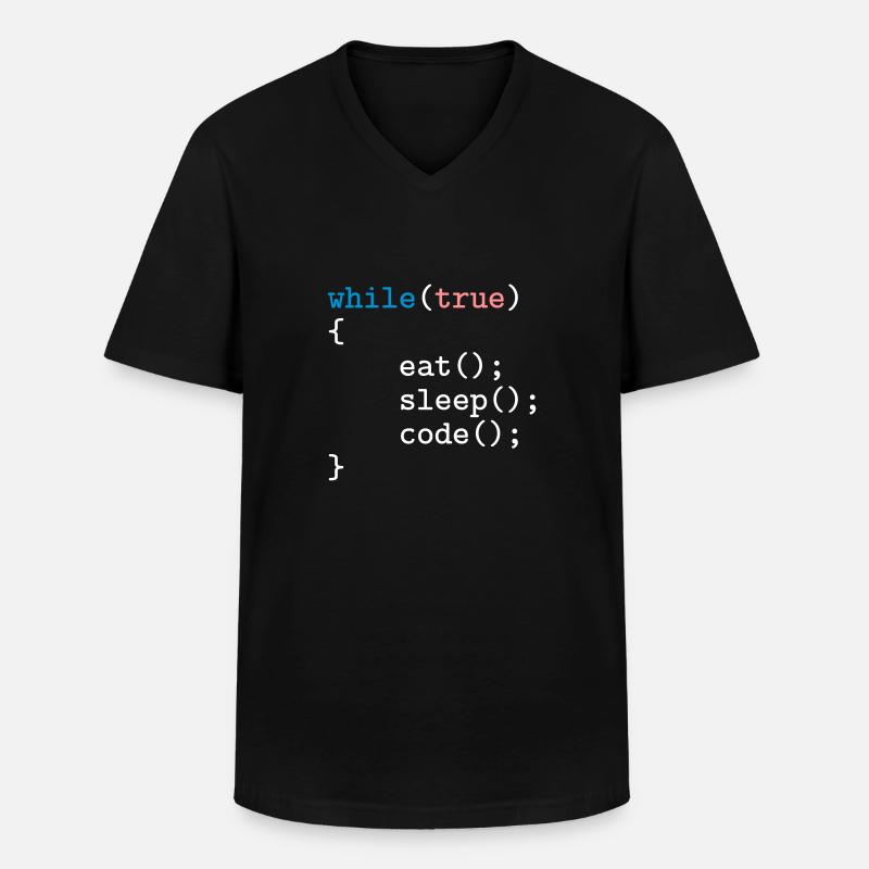 Programmierer, Software, Informatik, Developer - Männer-T-Shirt mit V-Ausschnitt - Schwarz