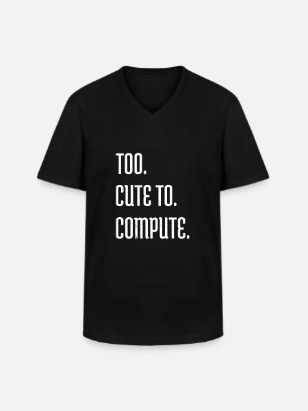 statement hacking coding hacking code - Männer-T-Shirt mit V-Ausschnitt - Schwarz