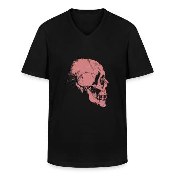 Skelett - Männer-T-Shirt mit V-Ausschnitt - Schwarz - Vorne - AI Model Male 178 dark (178cm)