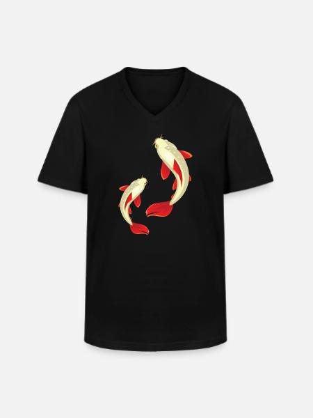 Kois - Men's V-Neck T-Shirt - black