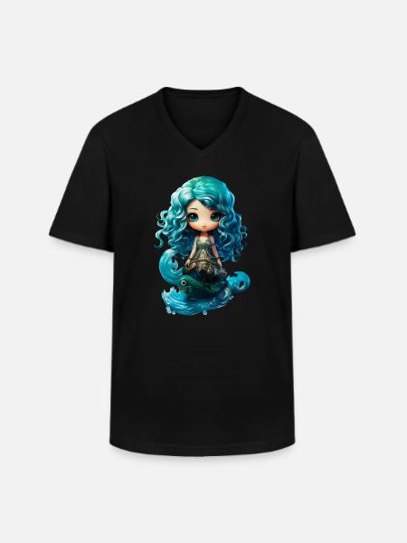 Dollie Fish II - Men's V-Neck T-Shirt - black