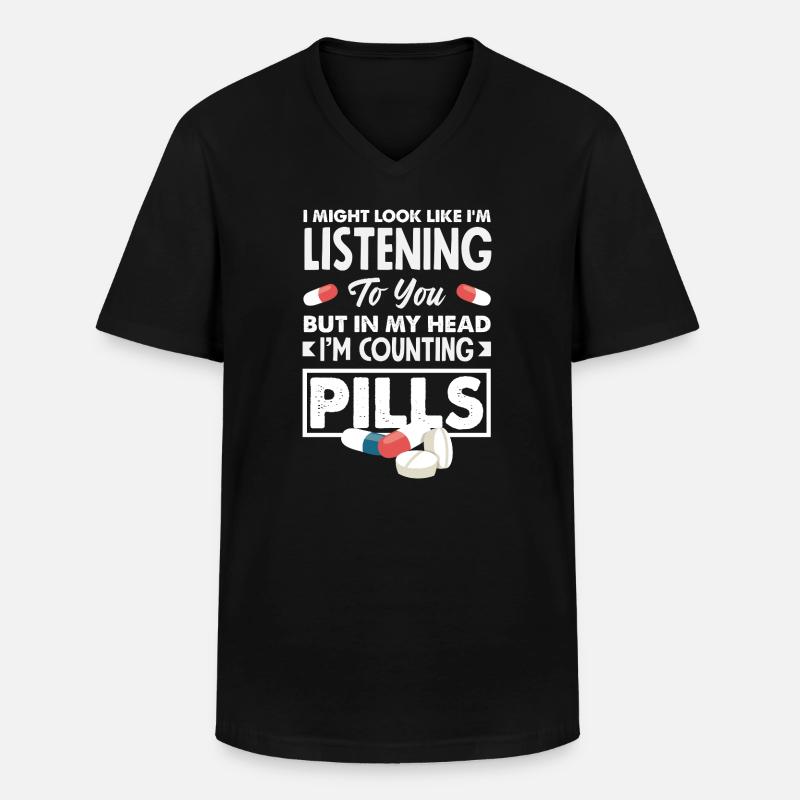Apotheker Pharmazeutisch-technischer - Männer-T-Shirt mit V-Ausschnitt - Schwarz
