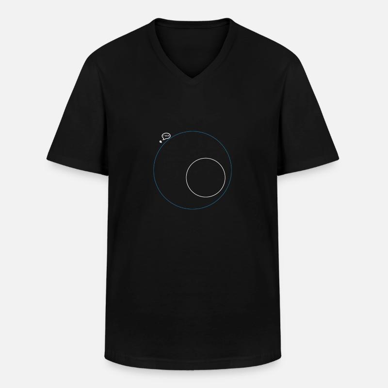 PUBG Minimap Fun - Männer-T-Shirt mit V-Ausschnitt - Schwarz