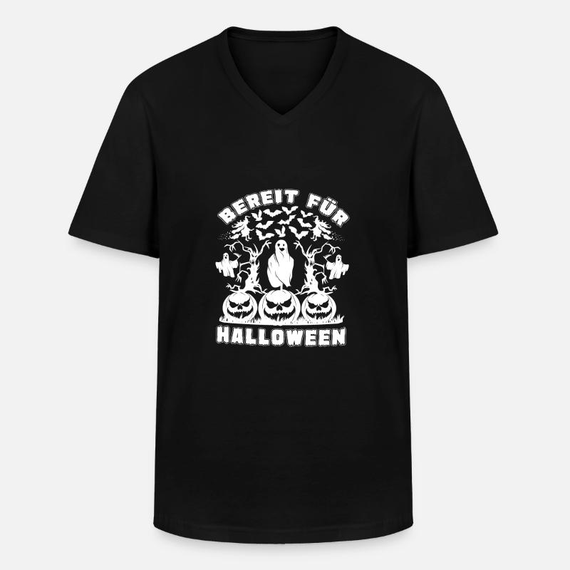 Halloween2 - Männer-T-Shirt mit V-Ausschnitt - Schwarz