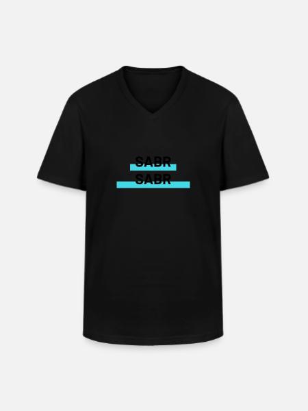 Sabr Sabr - Men's V-Neck T-Shirt - black