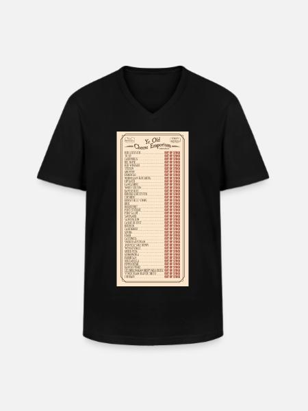 Ye Olde Cheese Emporium Sketch - Men's V-Neck T-Shirt - black