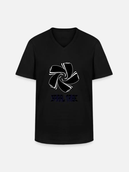 Spiral Tribe - Men's V-Neck T-Shirt - black