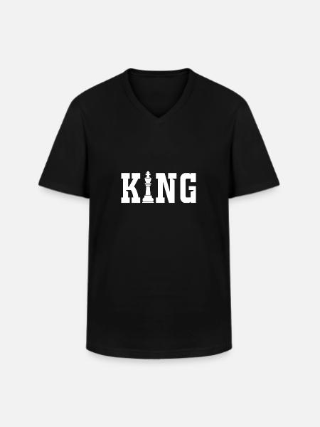 Chess King Chess Board - Men's V-Neck T-Shirt - black