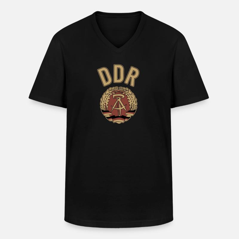 DDR, Osten, Ossi Geschenk - Männer-T-Shirt mit V-Ausschnitt - Schwarz