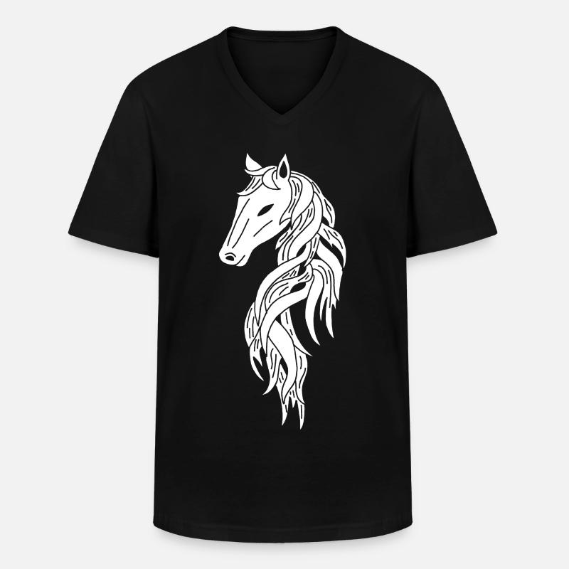 Schimmel - Männer-T-Shirt mit V-Ausschnitt - Schwarz