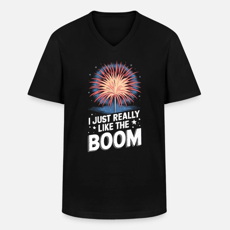 Pyrotechniker Feuerwerk Pyrotechnik - Männer-T-Shirt mit V-Ausschnitt - Schwarz