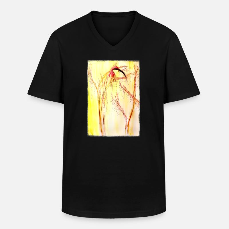  bee-eater - Men's V-Neck T-Shirt - black