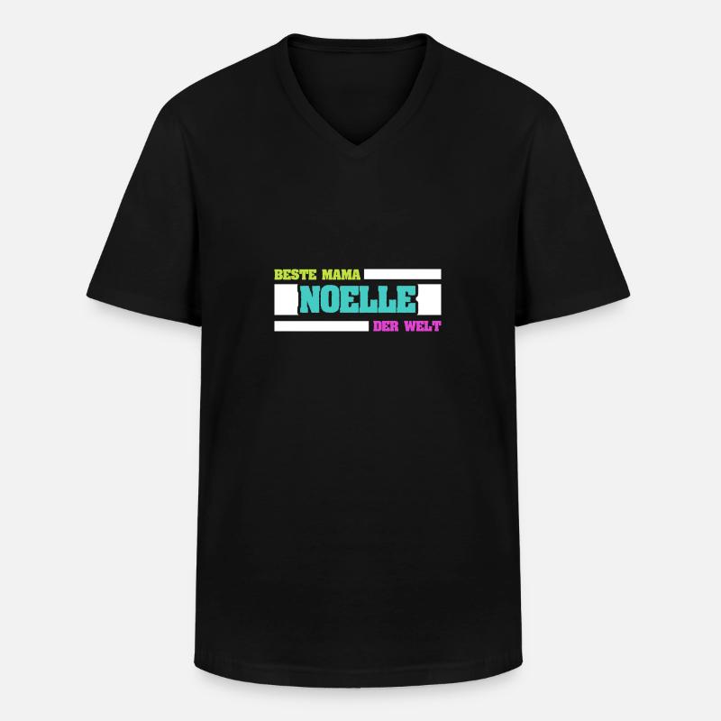 Mutter Noelle - Männer-T-Shirt mit V-Ausschnitt - Schwarz