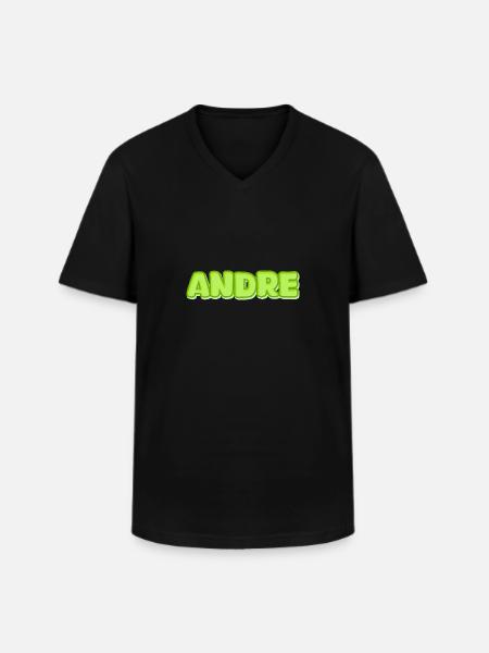 André André - T-shirt col V Homme - noir