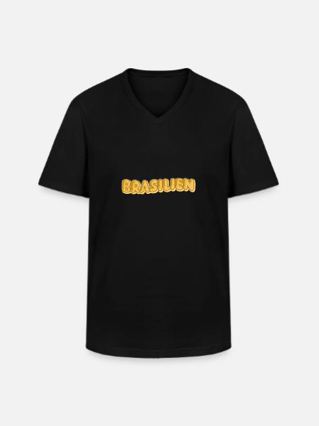 Brasilien als Urlaub - Männer-T-Shirt mit V-Ausschnitt - Schwarz