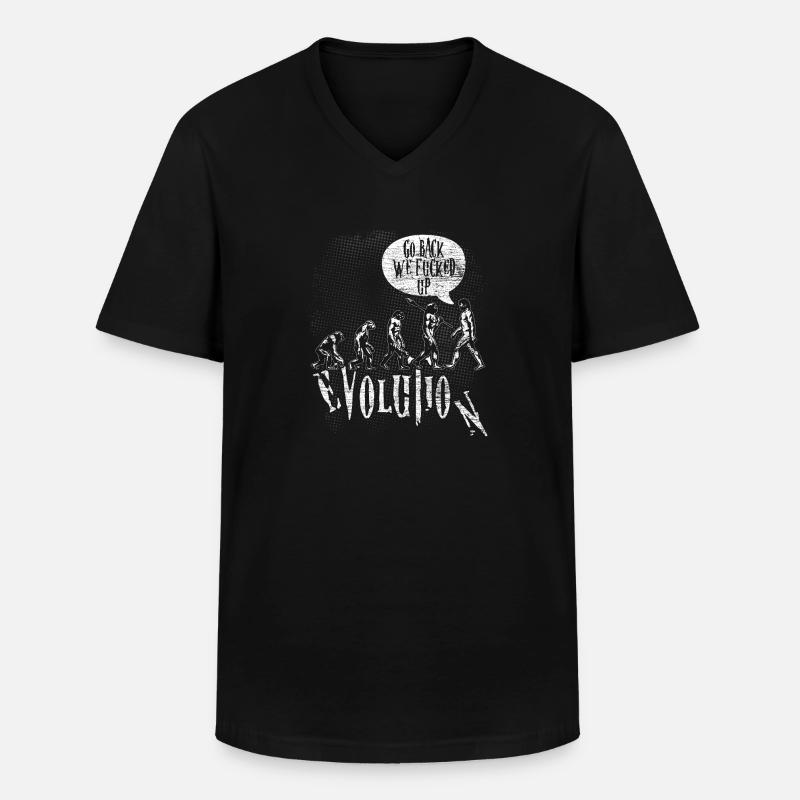 Evolution Darwin Research Science Gift - Men's V-Neck T-Shirt - black