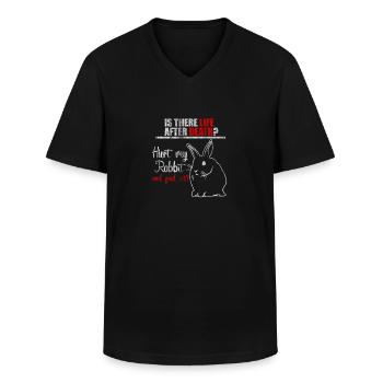 Kaninchen Besitzer - Männer-T-Shirt mit V-Ausschnitt - Schwarz - Vorne - AI Model Male 178 dark (178cm)