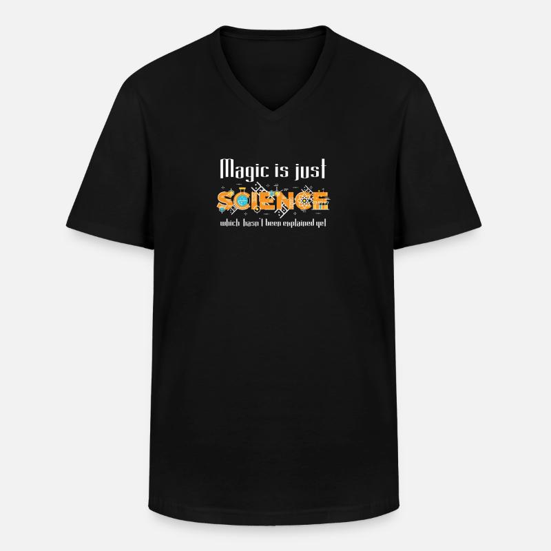 Wissenschaft - Männer-T-Shirt mit V-Ausschnitt - Schwarz