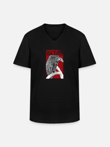 Mort de vautour - T-shirt col V Homme - noir