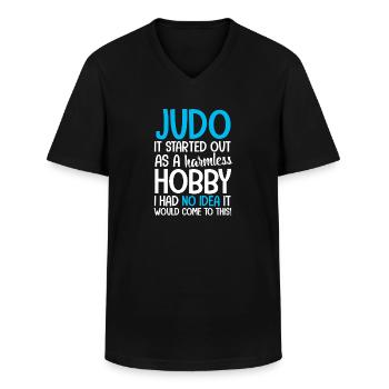 Judo - Männer-T-Shirt mit V-Ausschnitt - Schwarz - Vorne - AI Model Male 178 dark (178cm)