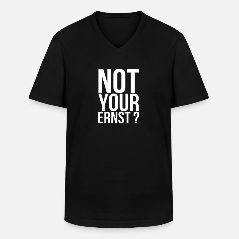 Witzige Sprüche - Männer-T-Shirt mit V-Ausschnitt - Schwarz
