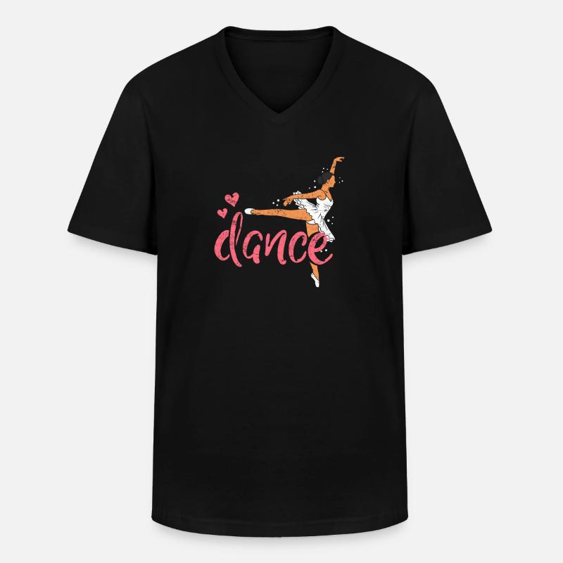 ballet - Männer-T-Shirt mit V-Ausschnitt - Schwarz