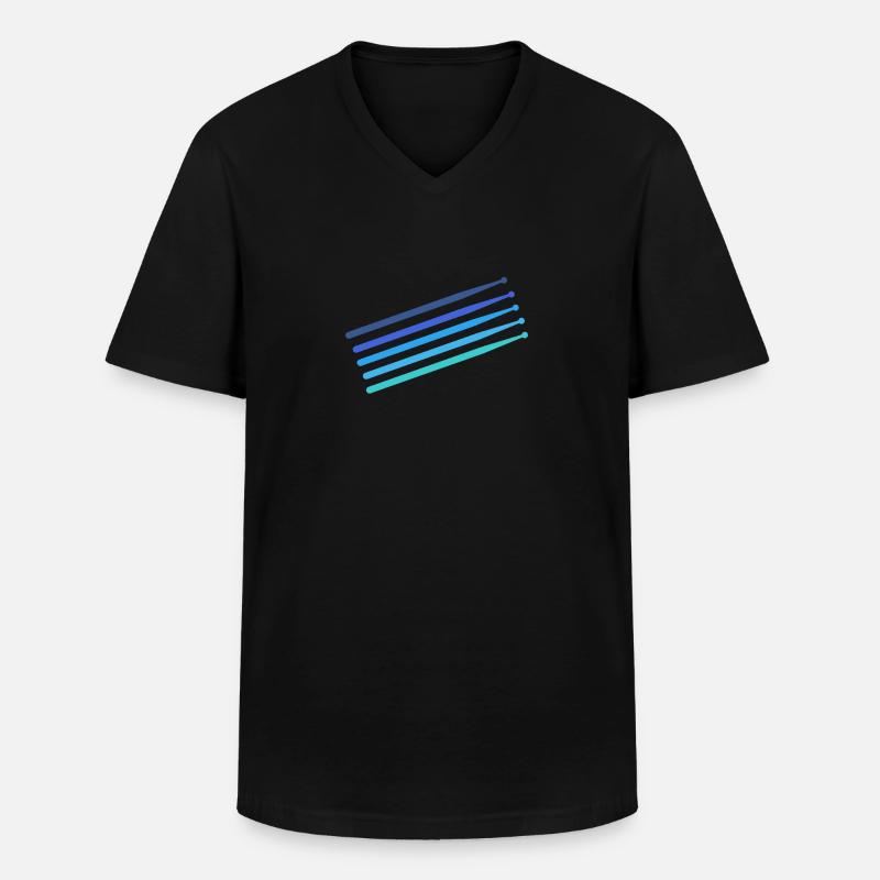 Drumsticks - Männer-T-Shirt mit V-Ausschnitt - Schwarz