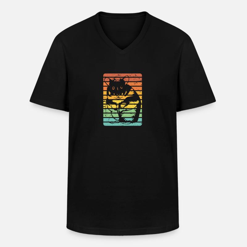 Hamster - Männer-T-Shirt mit V-Ausschnitt - Schwarz