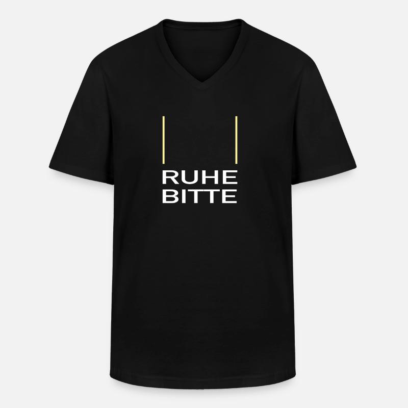 Synchron sprechen Synchronsprecher Synchronarbeit - Männer-T-Shirt mit V-Ausschnitt - Schwarz