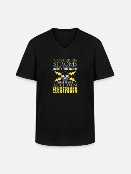 Wächter Des Stroms - Männer-T-Shirt mit V-Ausschnitt - Schwarz