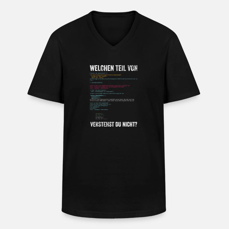 Programmierer - Männer-T-Shirt mit V-Ausschnitt - Schwarz
