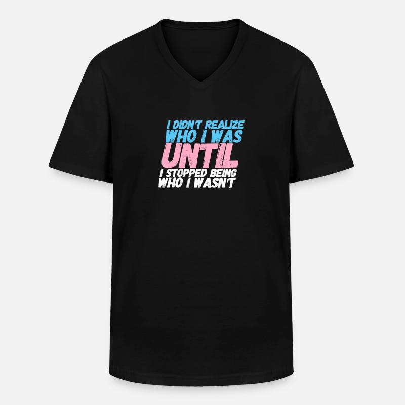 Transgender Transmädchen Transmann Gender Geschenk - Männer-T-Shirt mit V-Ausschnitt - Schwarz