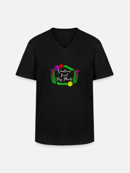 Gardeners plants water - Men's V-Neck T-Shirt - black