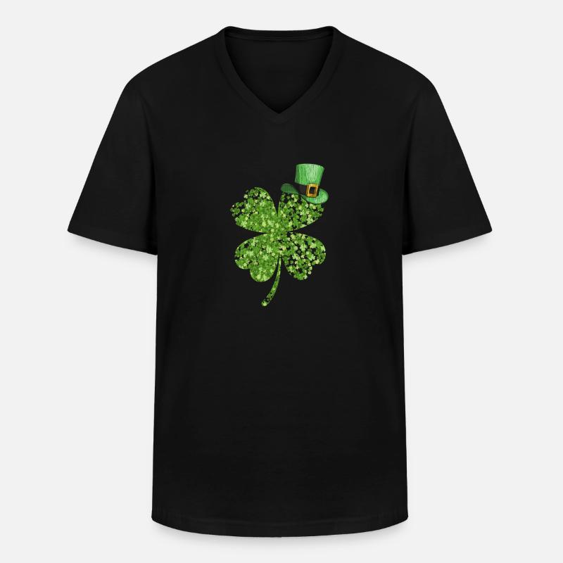 St. Patricks Day - Männer-T-Shirt mit V-Ausschnitt - Schwarz