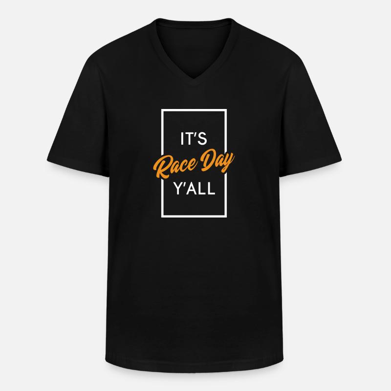Auto - Männer-T-Shirt mit V-Ausschnitt - Schwarz