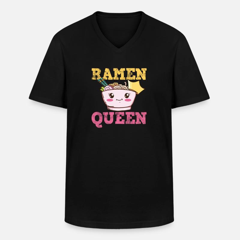 Ramen - Männer-T-Shirt mit V-Ausschnitt - Schwarz