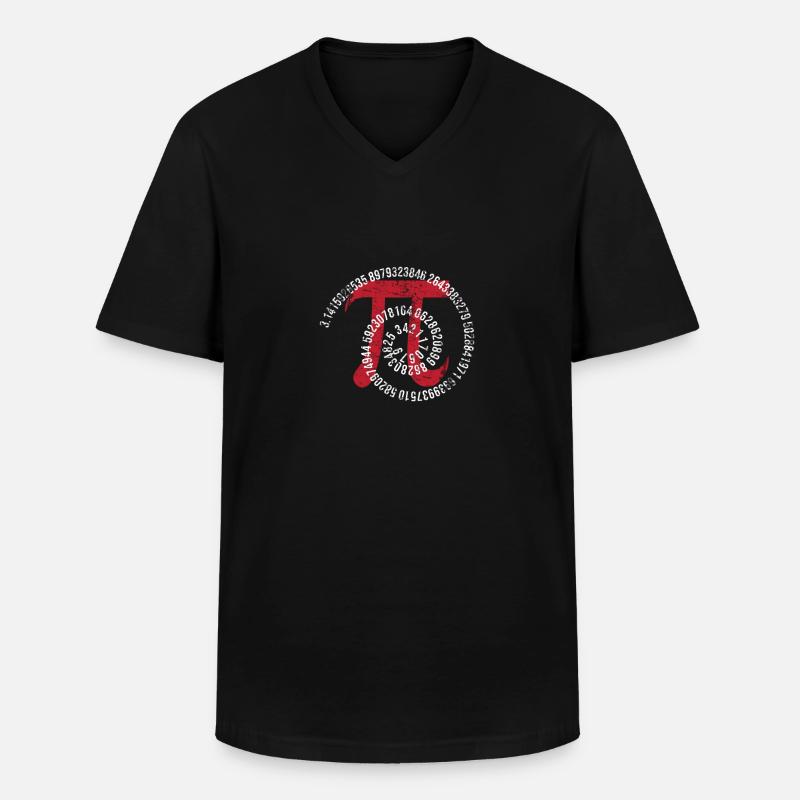 Mathe - Männer-T-Shirt mit V-Ausschnitt - Schwarz