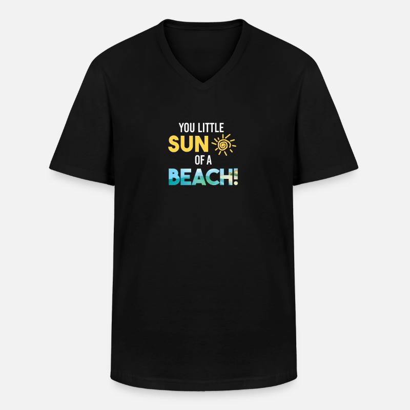 urlaub - Männer-T-Shirt mit V-Ausschnitt - Schwarz