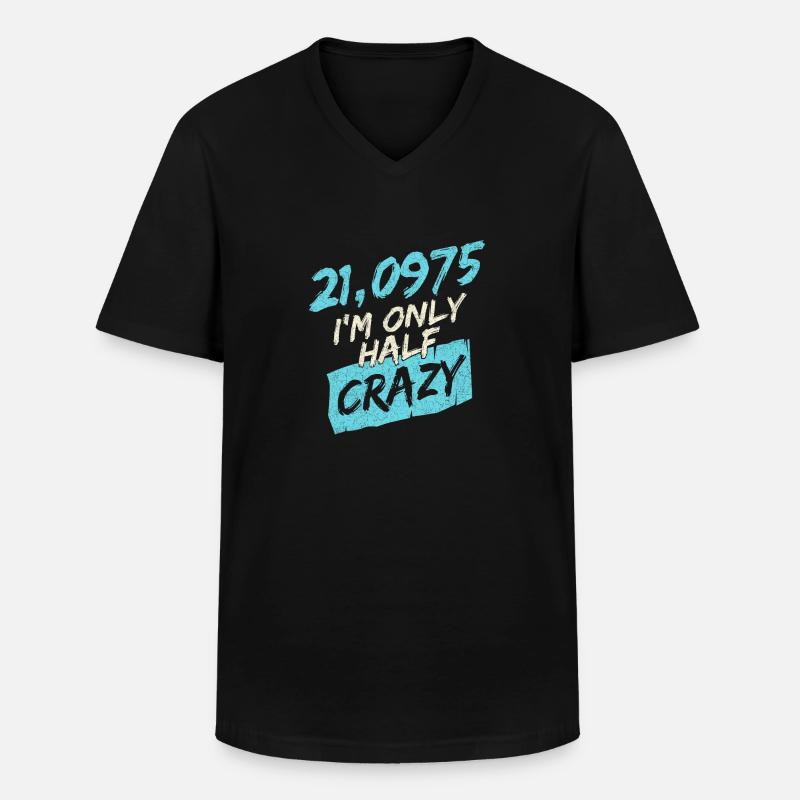 Halbmarathon Halbmarathonläufer Läufer - Männer-T-Shirt mit V-Ausschnitt - Schwarz
