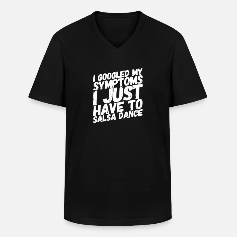 Salsa dance - Salsa dance disant - T-shirt col V Homme - noir