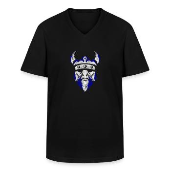 Finlande - T-shirt col V Homme - noir - Devant - AI Model Male 178 dark (178cm)