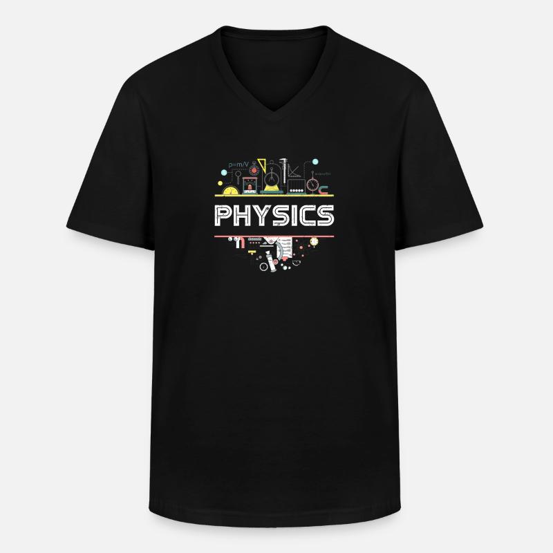 Physics quantum physics - Men's V-Neck T-Shirt - black