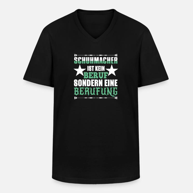 Schuhmacher Berufung - Männer-T-Shirt mit V-Ausschnitt - Schwarz