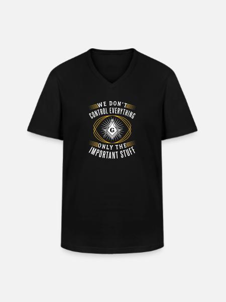 Masonic Eye Secret Society - Men's V-Neck T-Shirt - black