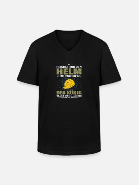 Bauleiter - Männer-T-Shirt mit V-Ausschnitt - Schwarz